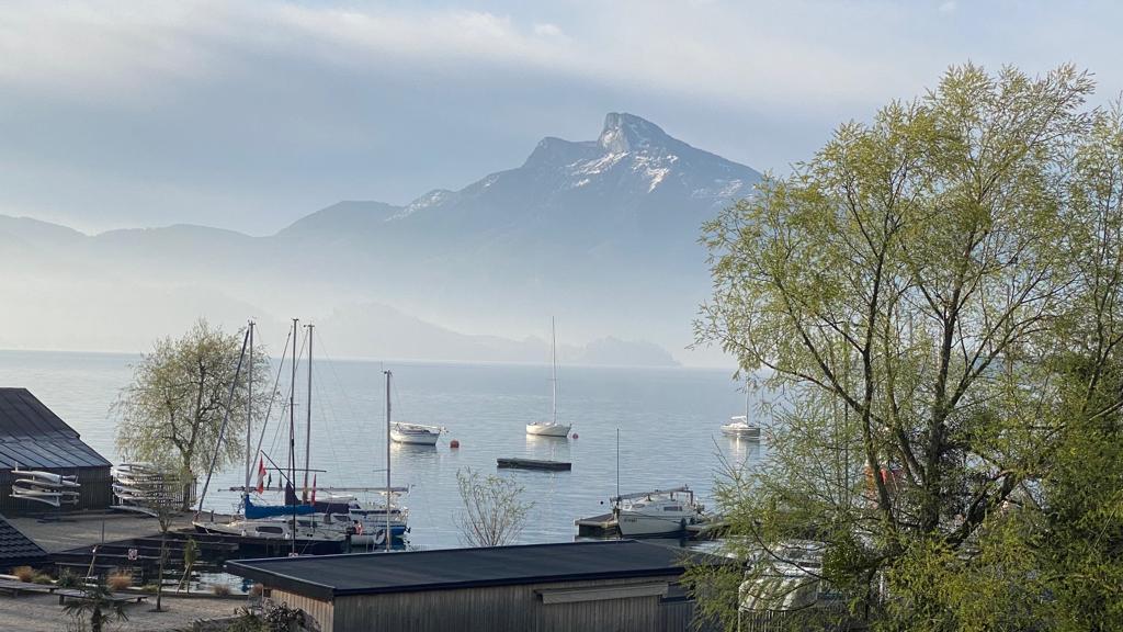 Textbilder - Mondsee mit Schafberg